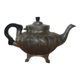 Antique Sheffield Broadhead Stamped Pewter Teapot Vintage