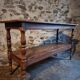 Console / service table or kitchen island French antique, 1880–1920
