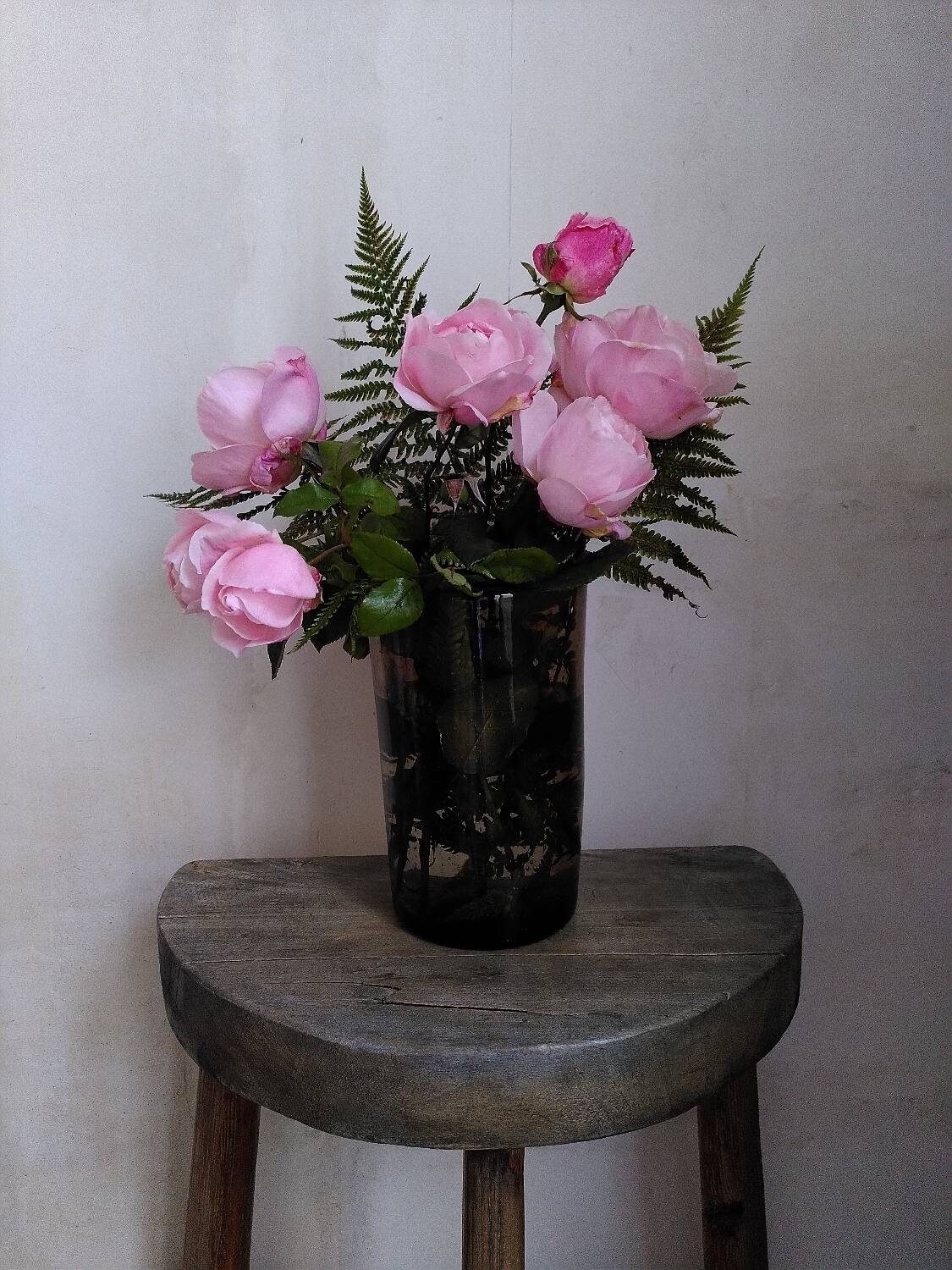 Bubbled glass vase from the 1960s/70s