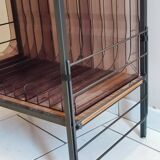 Side table for plexiglass vinyl storage