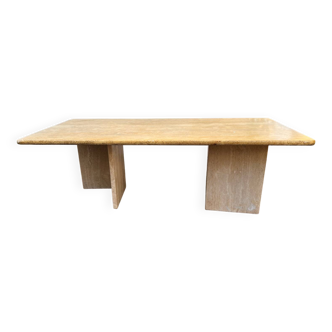70s travertine coffee table