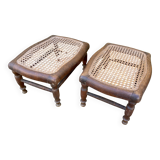 Pair of antique footrests or stools for children