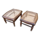 Paire de repose pieds anciens ou tabourets pour enfants