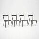 Black Manila dining chairs by Val Padilla for Conran, c.1980