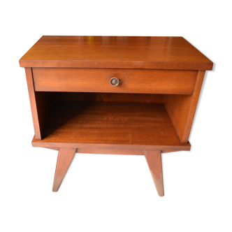Vintage bedside table compass feet