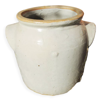 Ancien pot en grès h 19 cm