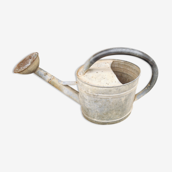 Zinc watering can with apple