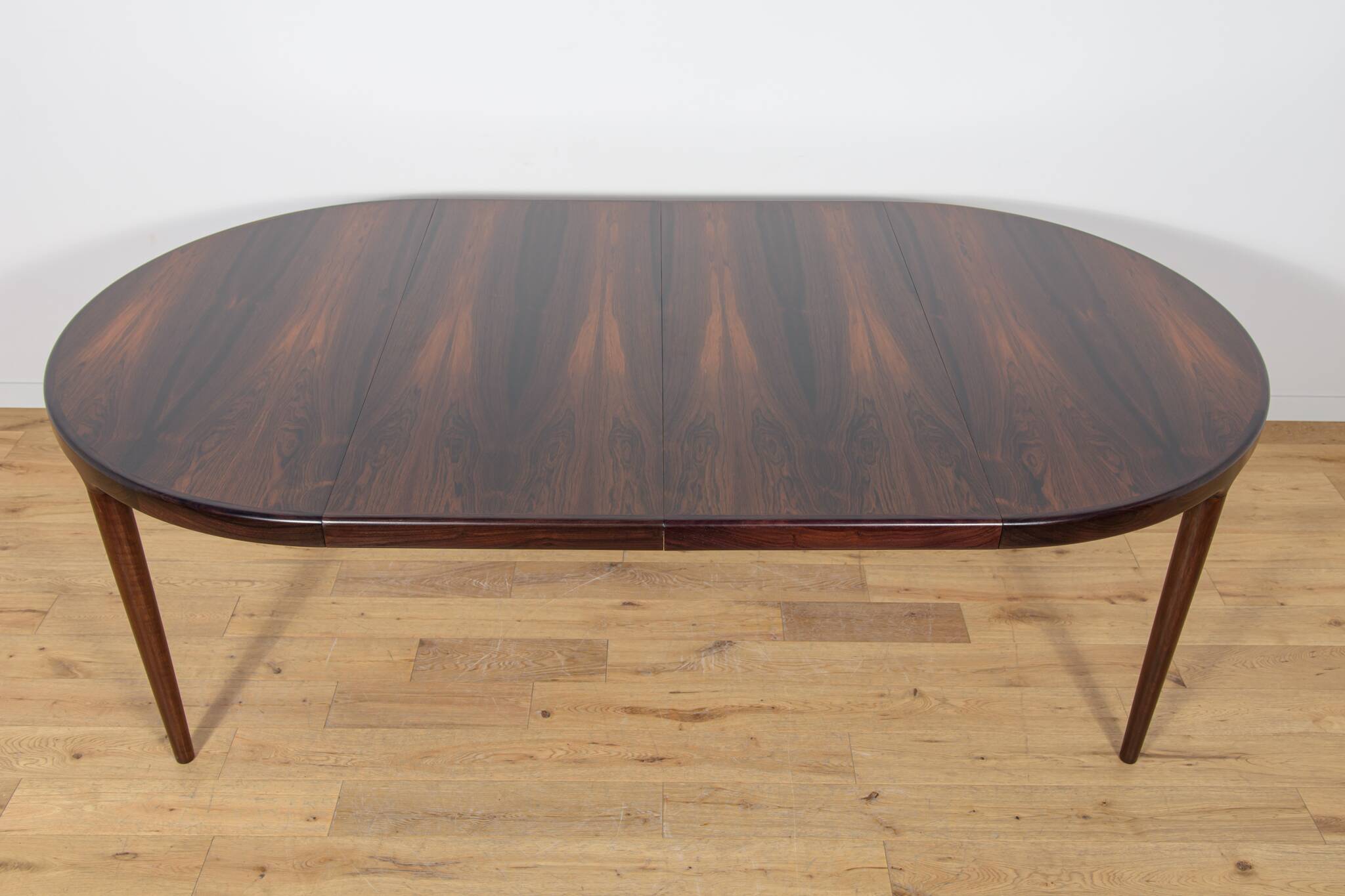 Mid-Century Round Rosewood Extendable Dining Table, Denmark, 1960s