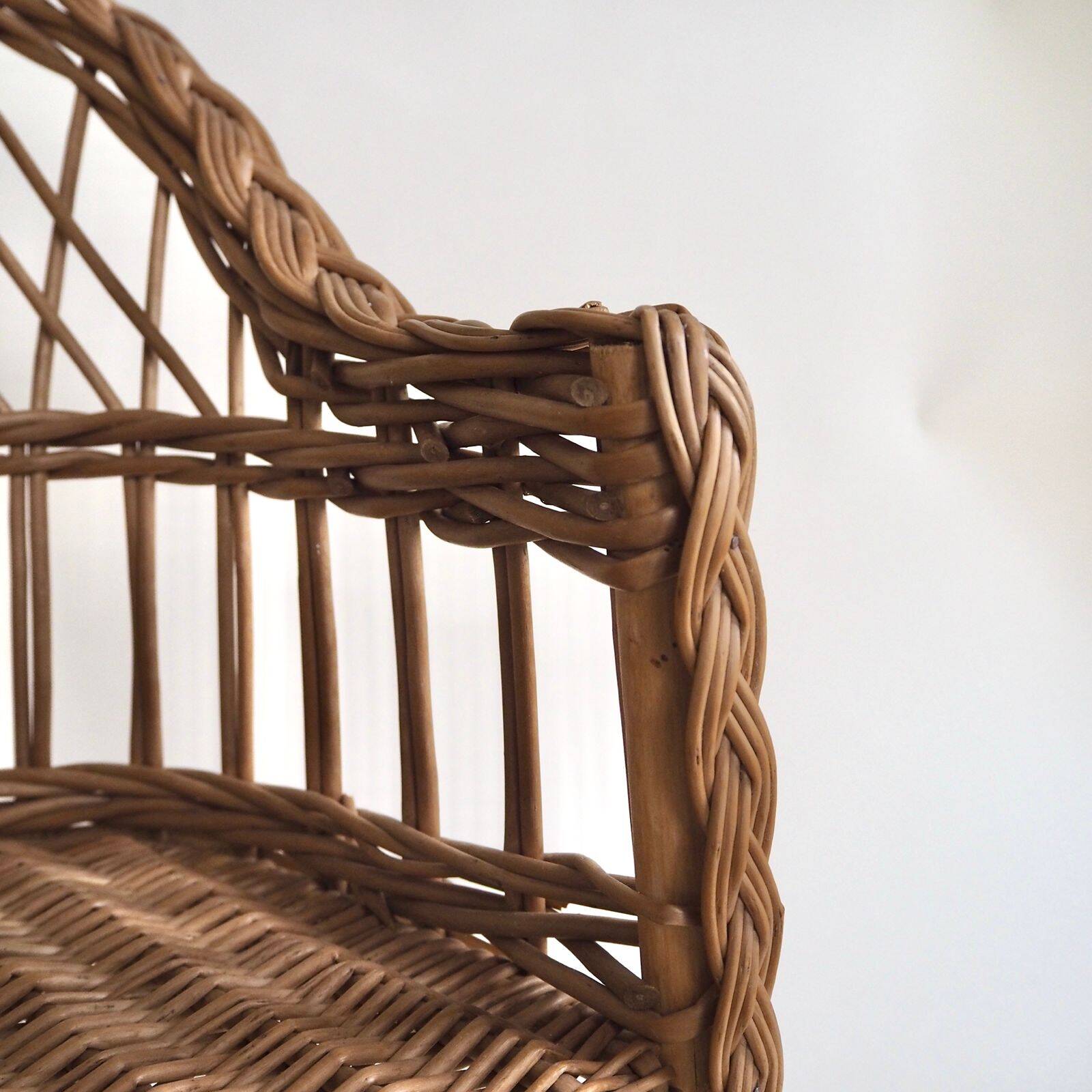 Wicker armchair for children