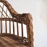 Wicker armchair for children