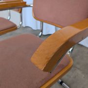 Set of 6 Vintage Cesca Chair by Bene Austria 1970s / Mid Century Chrome Din