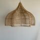 Rattan pendant lamp in the shape of a flower