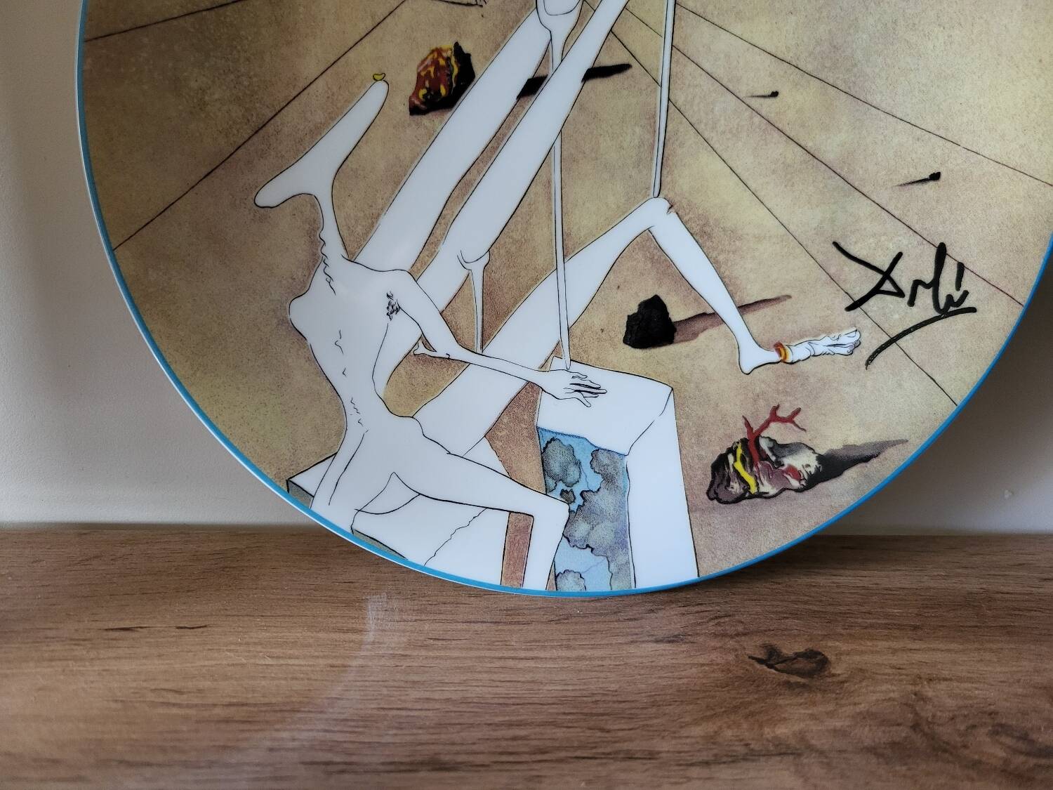 Salvador Dali numbered porcelain plate