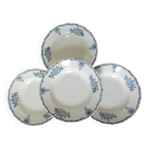 4 deep plates made of St Amand ironstone 220504