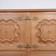Very large French sideboard in solid oak, Guillerme and Chambron 1960.