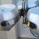 Suspension Lustre Space Age 1970 Eyeball Massive Art Belgium brushed aluminium