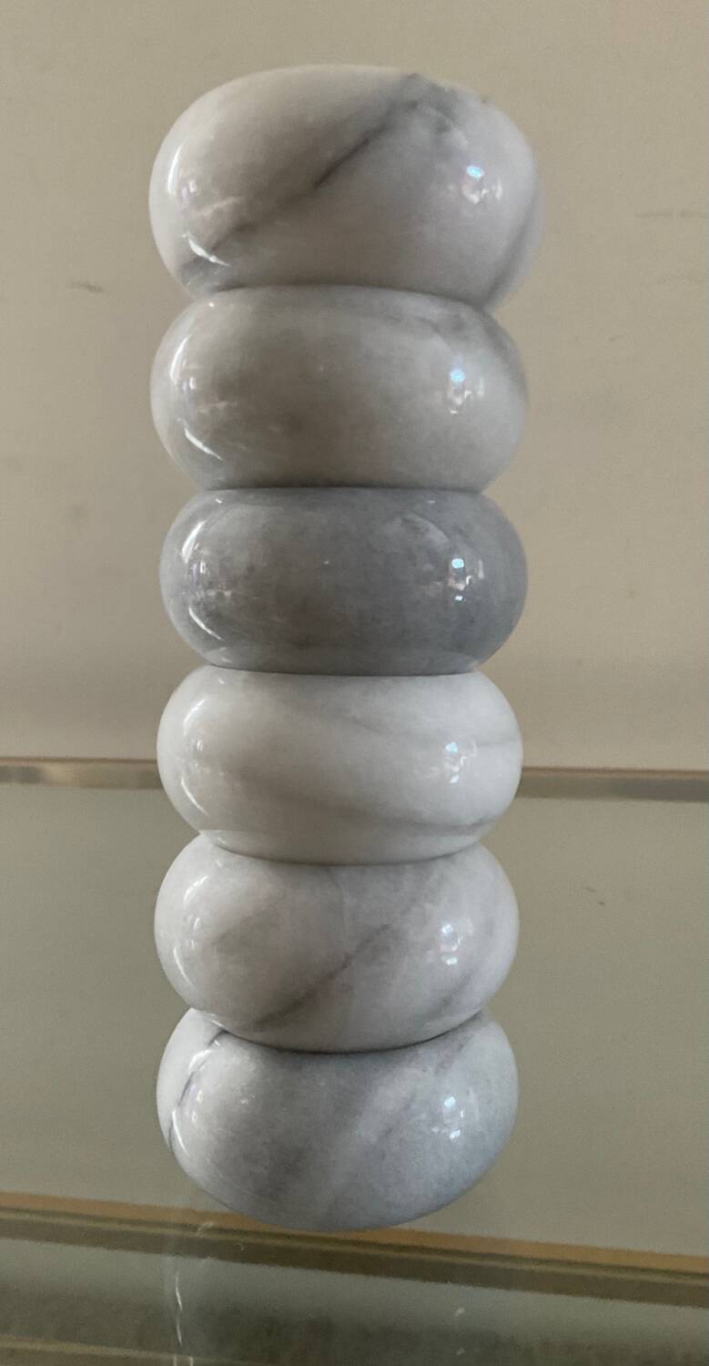 Series 6 vintage marble candle holders