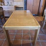 Extendable table in elm from the Regain house of the 1970s.