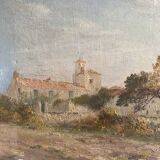 Oil on canvas Vendée landscape