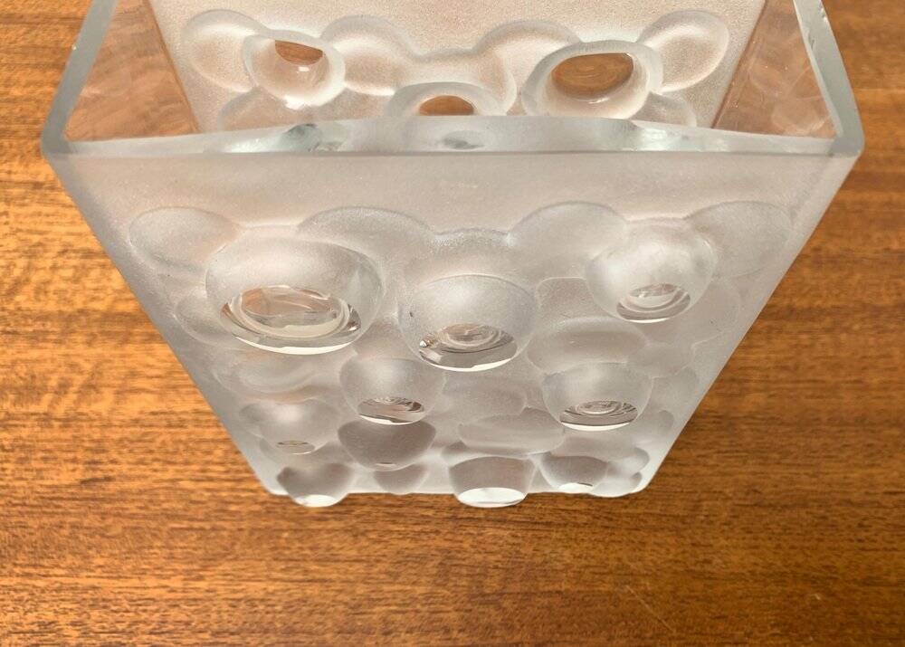 Mid-century German space age bubble glass vase by Gral, 1960s.