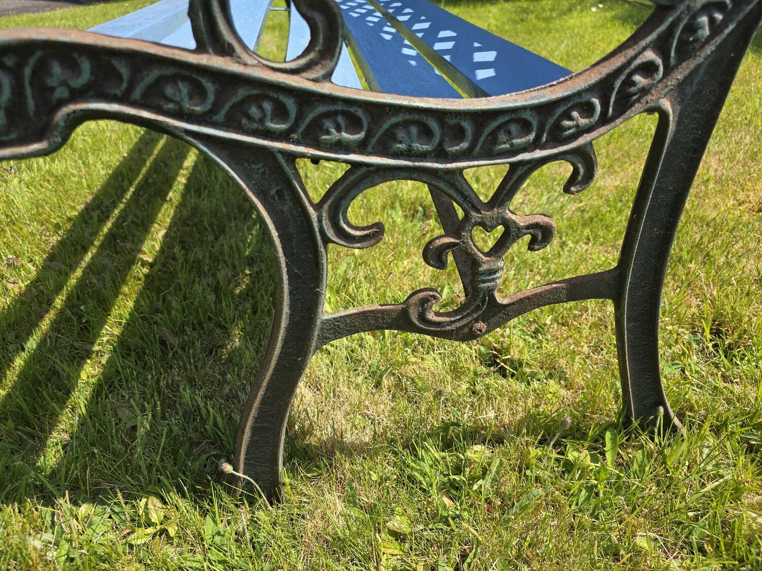 Antique garden bench