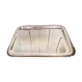 Silver metal tray