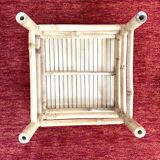 Vintage rattan bamboo coffee table