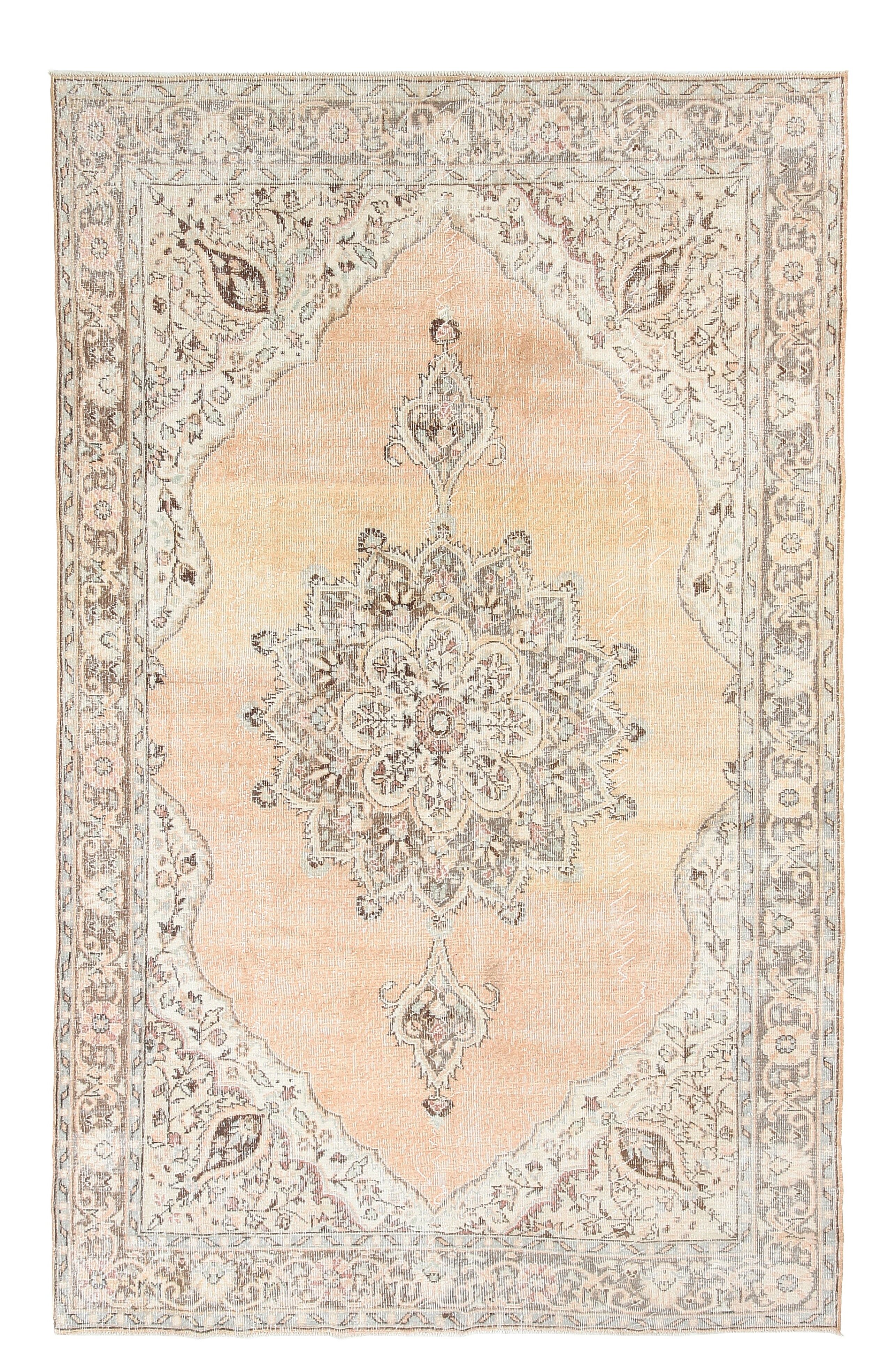7x11 classic turkish vintage rug, vintage carpet rug 331x205cm