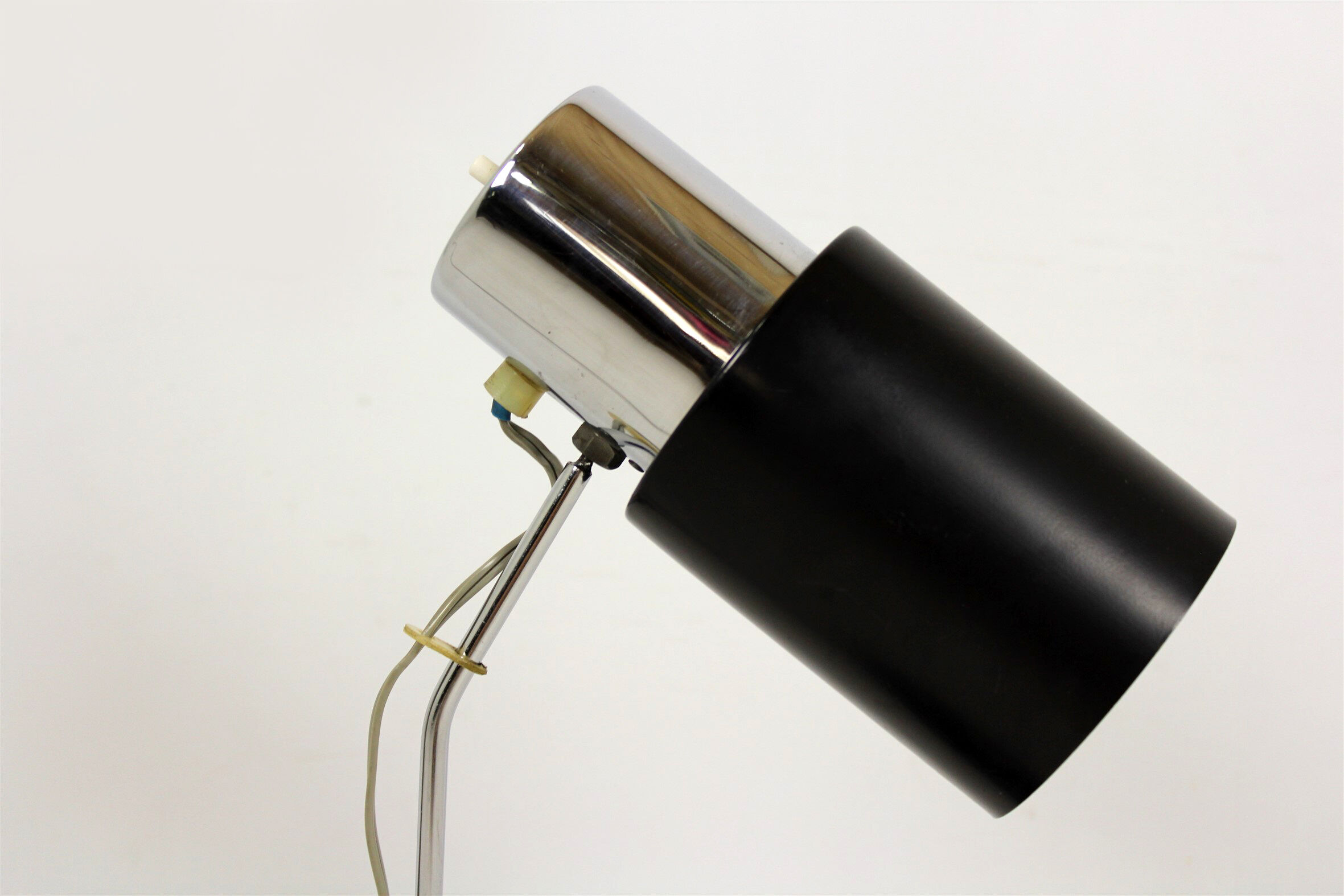 Black & Silver Table Lamp by Josef Hurka for Napako, 1970s