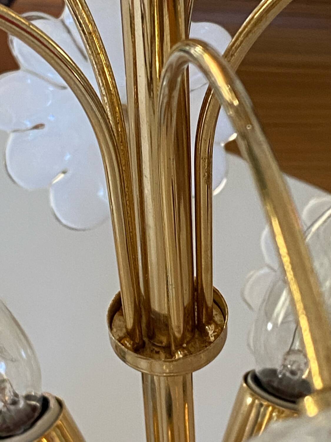 Murano glass flower chandelier, 1970s
