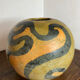 Large round terracotta vase