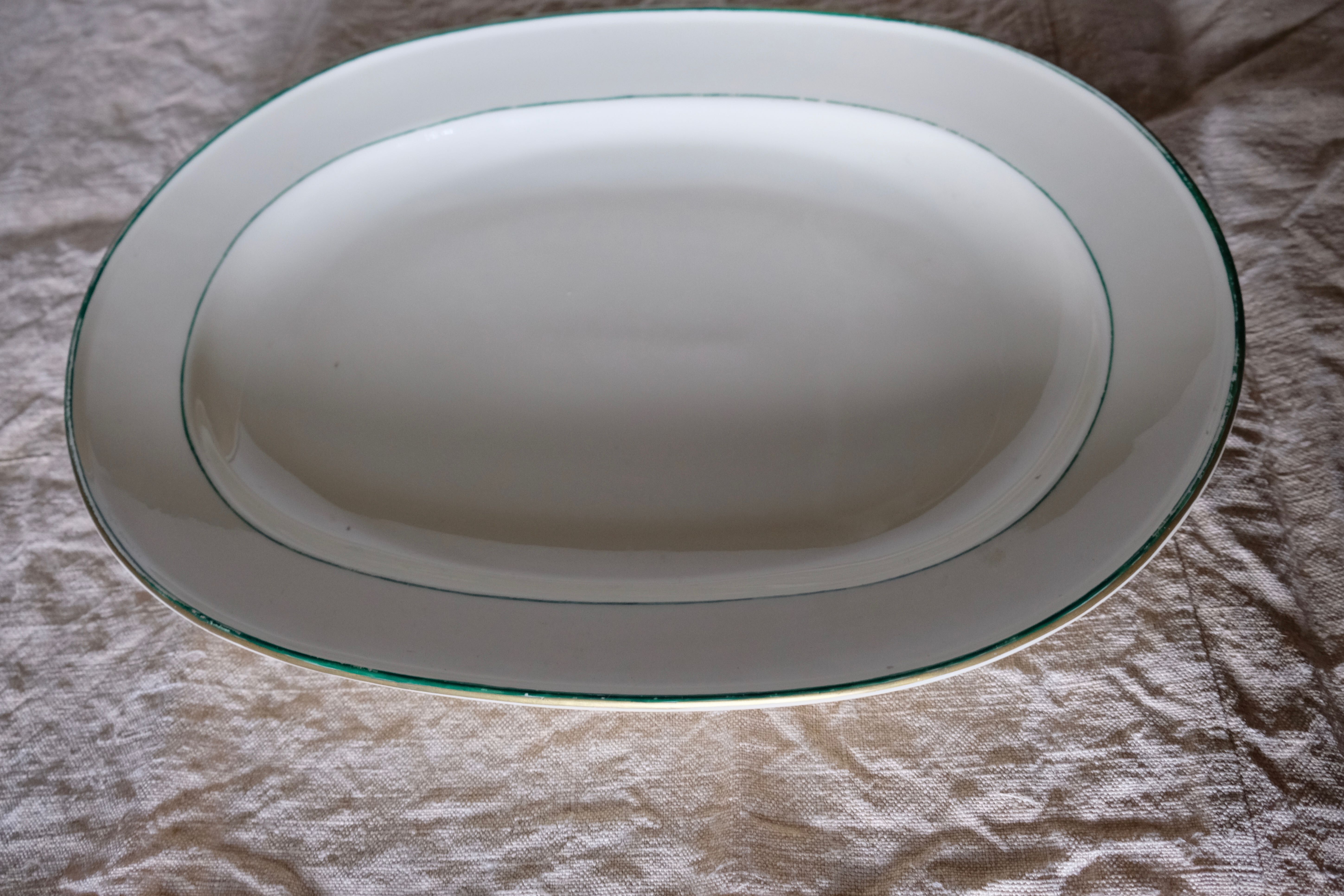 Service dish of the hotel "Grand Hotel Nationale" Lucerne Switzerland of the Buchecker & C manufacture