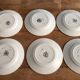 Service 6 plates vintage earthenware