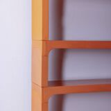 Vintage 1970s plastic corner bookcase designed by Olaf Von Bohr for Kartell