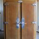 Vintage wooden refrigerator cabinet 2 doors