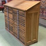 Double oak printer furniture from the 1930s