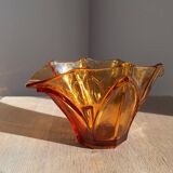 Art Deco Amber Glass Vase