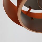 Set of 2 Fog & Mørup / Jo Hammerborg “Juno” pendant lamps / Mid-century Danish modern design / Copper / 1960s / 1970s