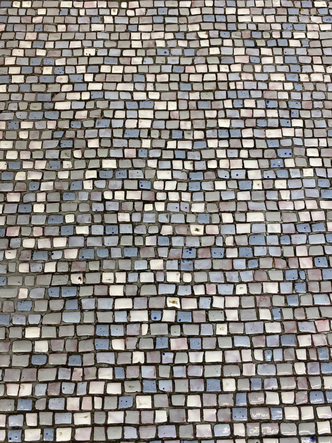 Mid-Century Modernist Rectangular Bleu Black Steel and Ceramic Coffee Table, 1960s