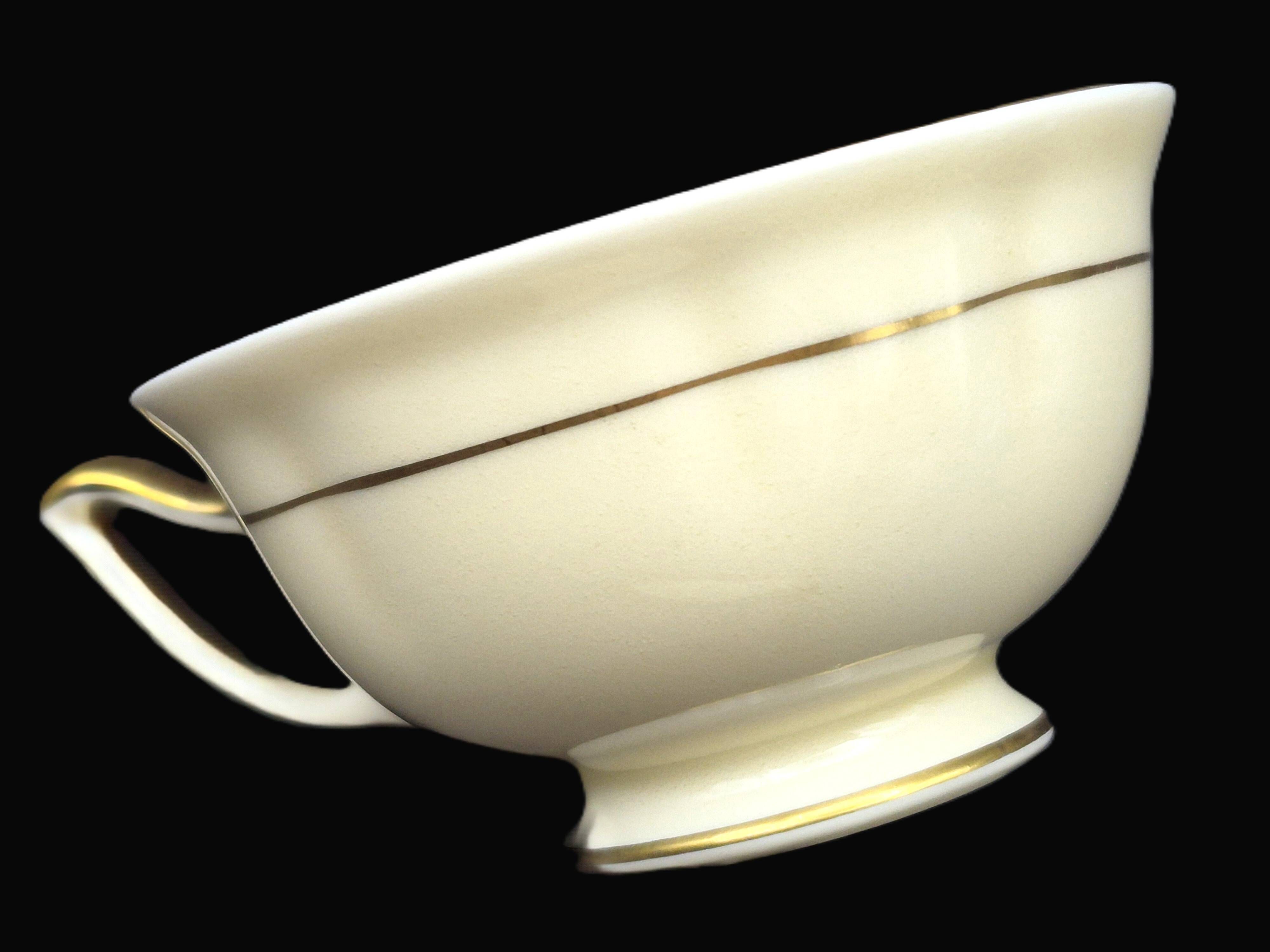 Set of three antique Thomas Bavaria cups – Ivory porcelain