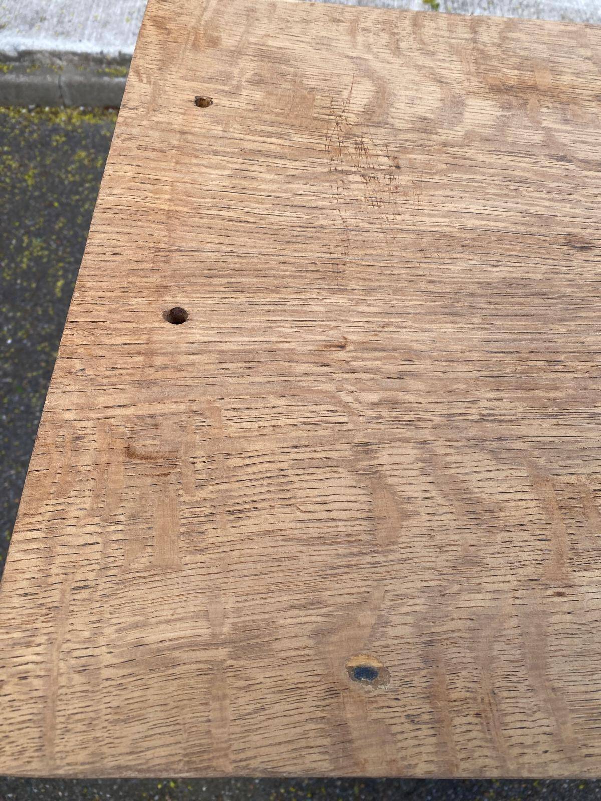 Renovated vintage Art Deco Parisian buffet in wood, 1940, 144cm.