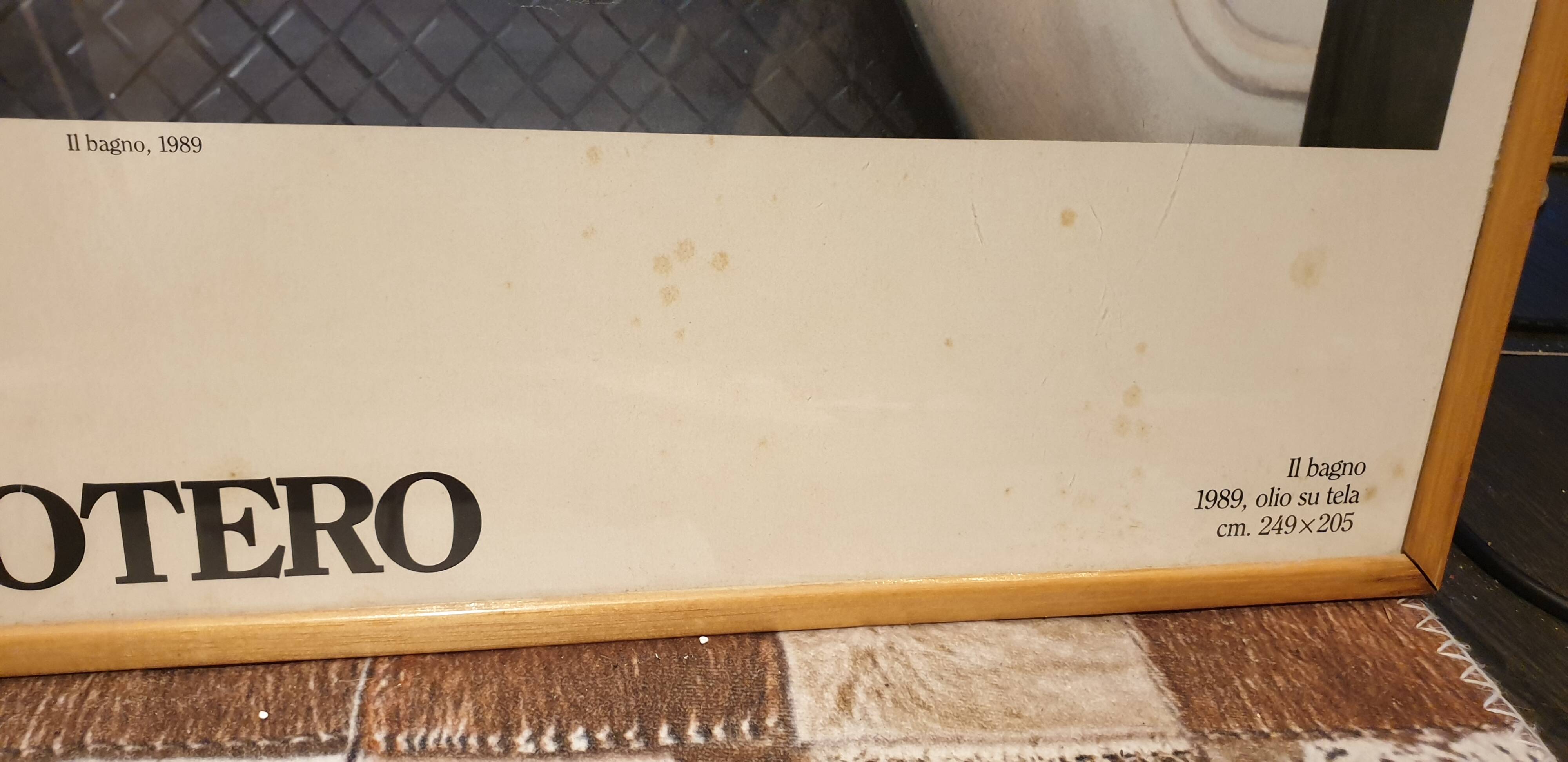 Poster framed under glass BOTERO