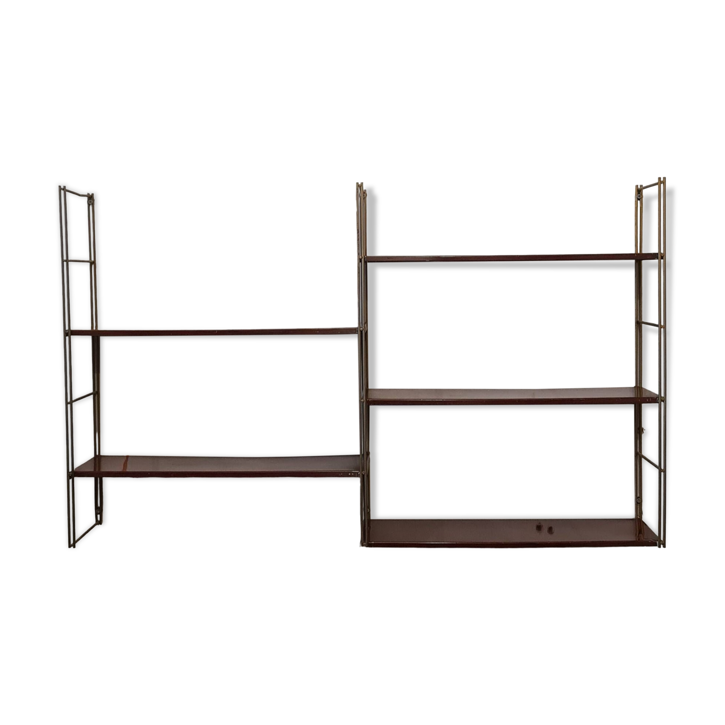 Vintage metal string shelves 5 shelves