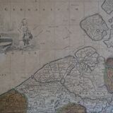 Map of the County of Flanders Belgium by Peter Schenck (1660 1718)