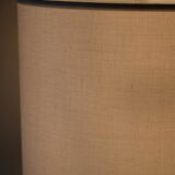 Vintage Scandinavian Brass and Fabric Floor Lamp