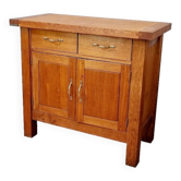 Solid oak chopping block buffet