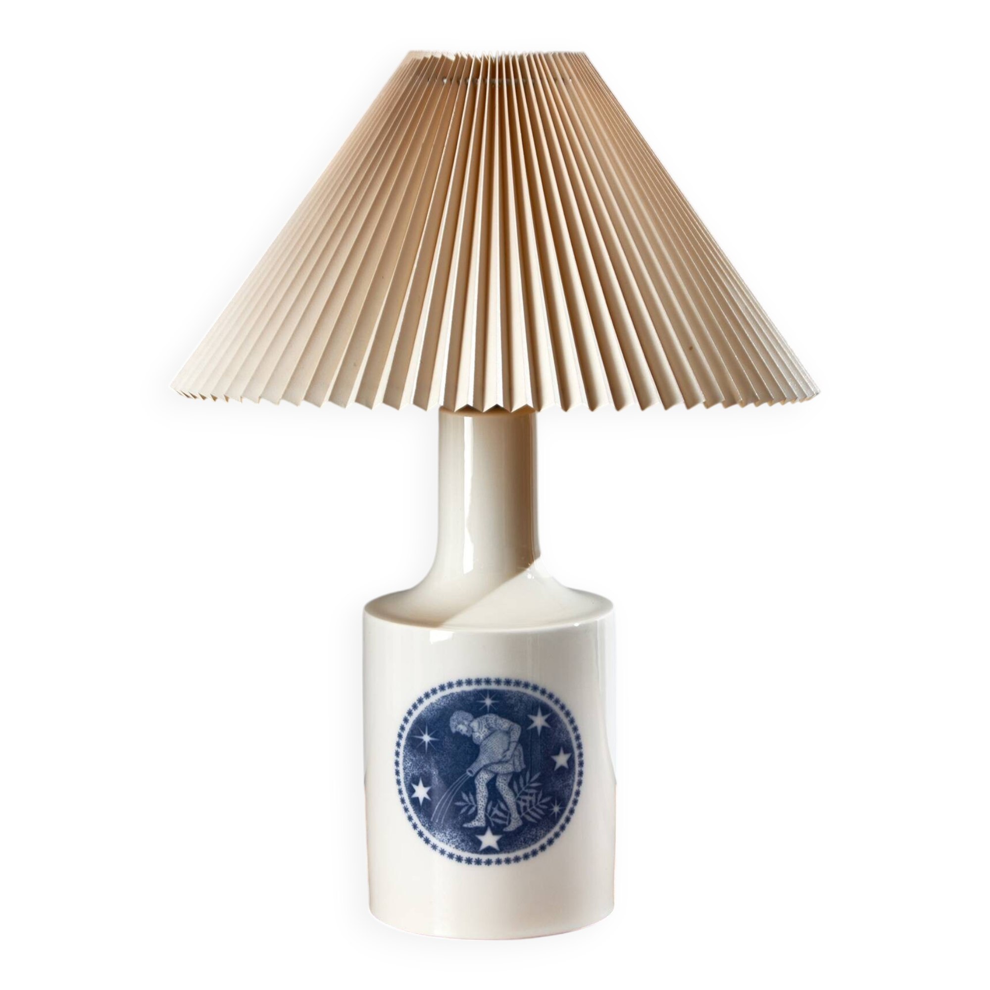 MK7948 Vandmanden / Aquarius porcelain table lamp by Kai Lange for Fog & Mørup and Royal Copenhagen