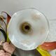 Floral ceiling light in metal and glass, Paterno Franco
