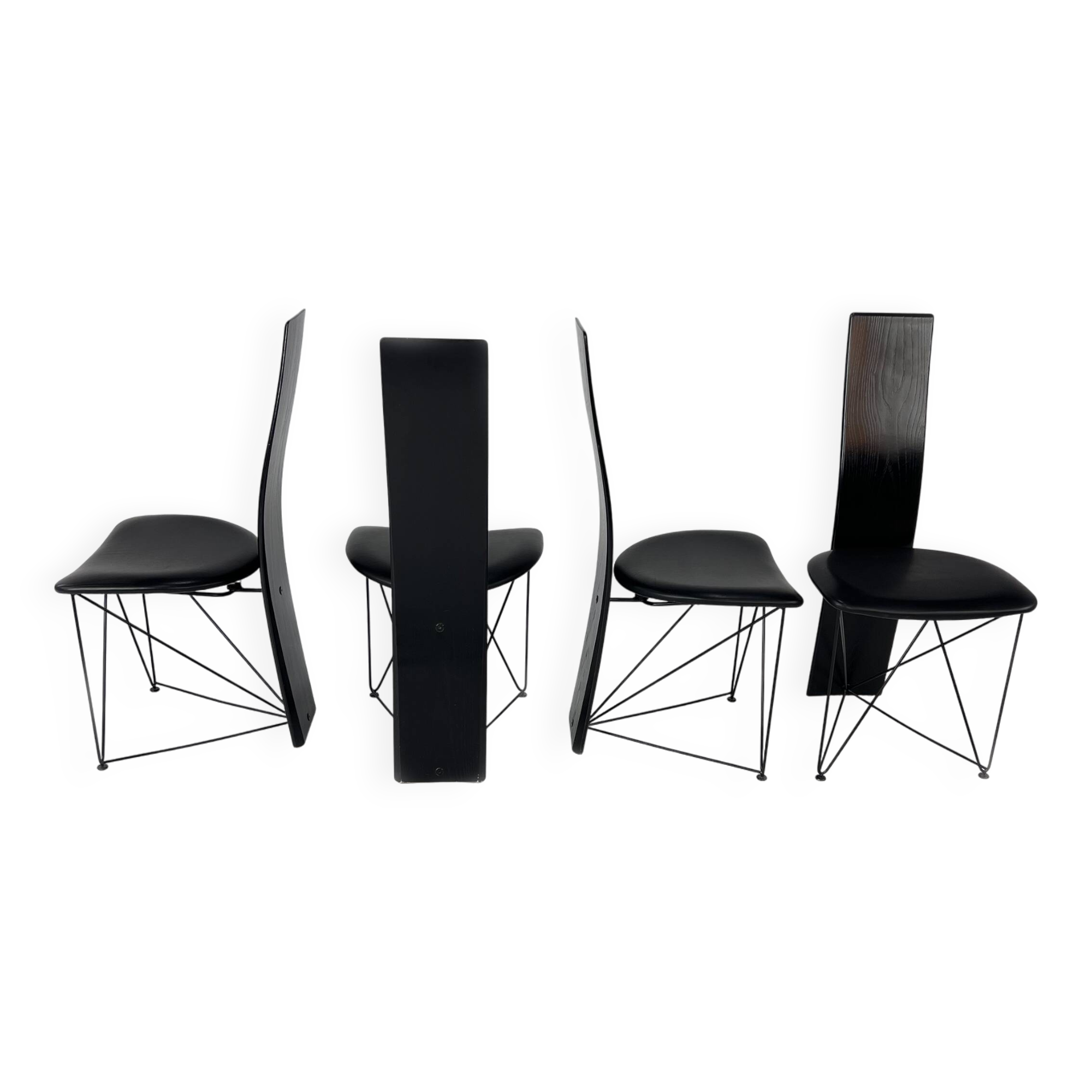 Set of 4 Concorde Dining Chairs by Torstein Flatøy For Bahus, 1980s