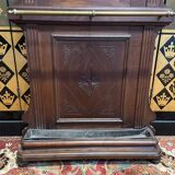Coat rack - Solid walnut wardrobe 1900